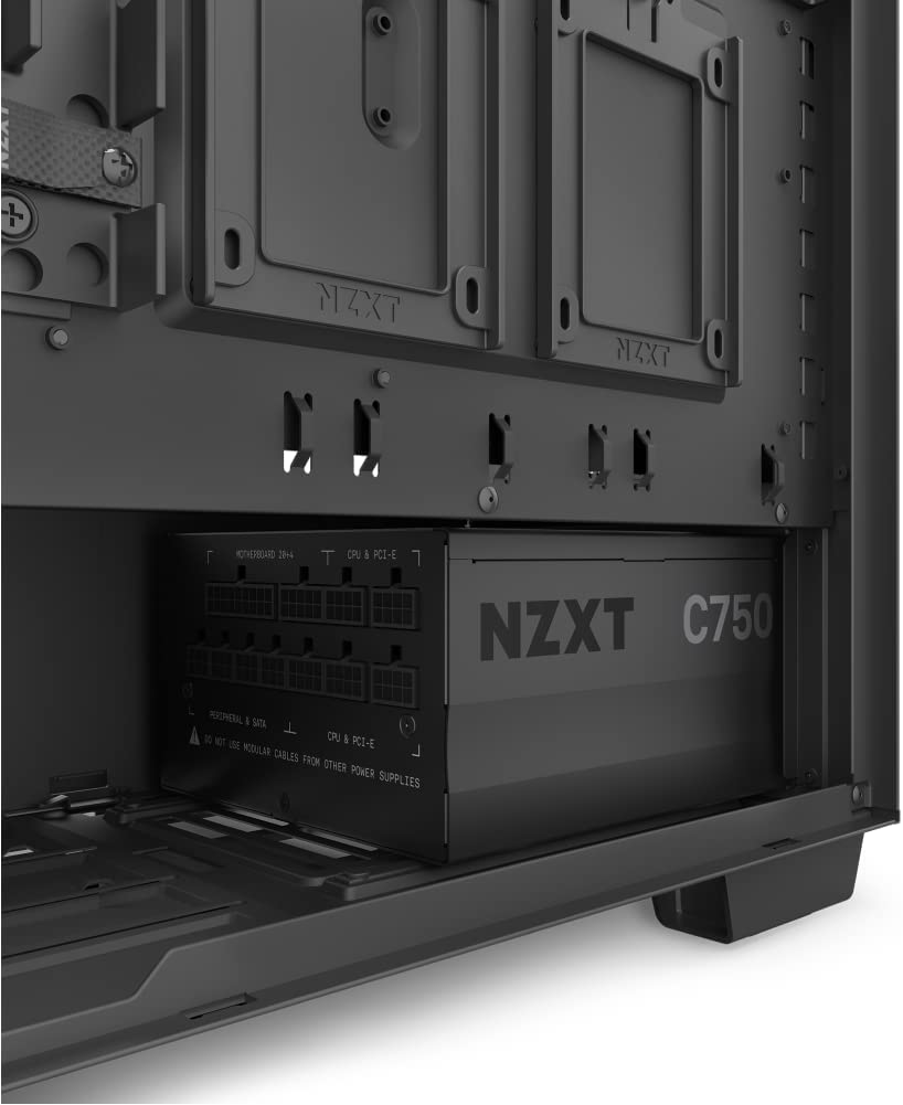 NZXT C750 PSU (2022) - PA-7G1BB-US - 750 Watt PSU - 80+ Gold Certified - Fully Modular - Sleeved Cables - ATX Gaming Power Supply hover view