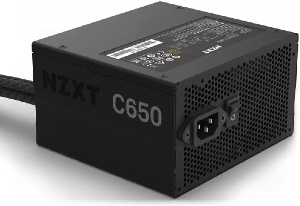 NZXT C650 Bronze - PA-6B1BB-US - 650 Watt PSU - 80 Plus Bronze Certified - DC-DC Technology - Semi Modular Design - Sleeved Cables - ATX Gaming Power Supply