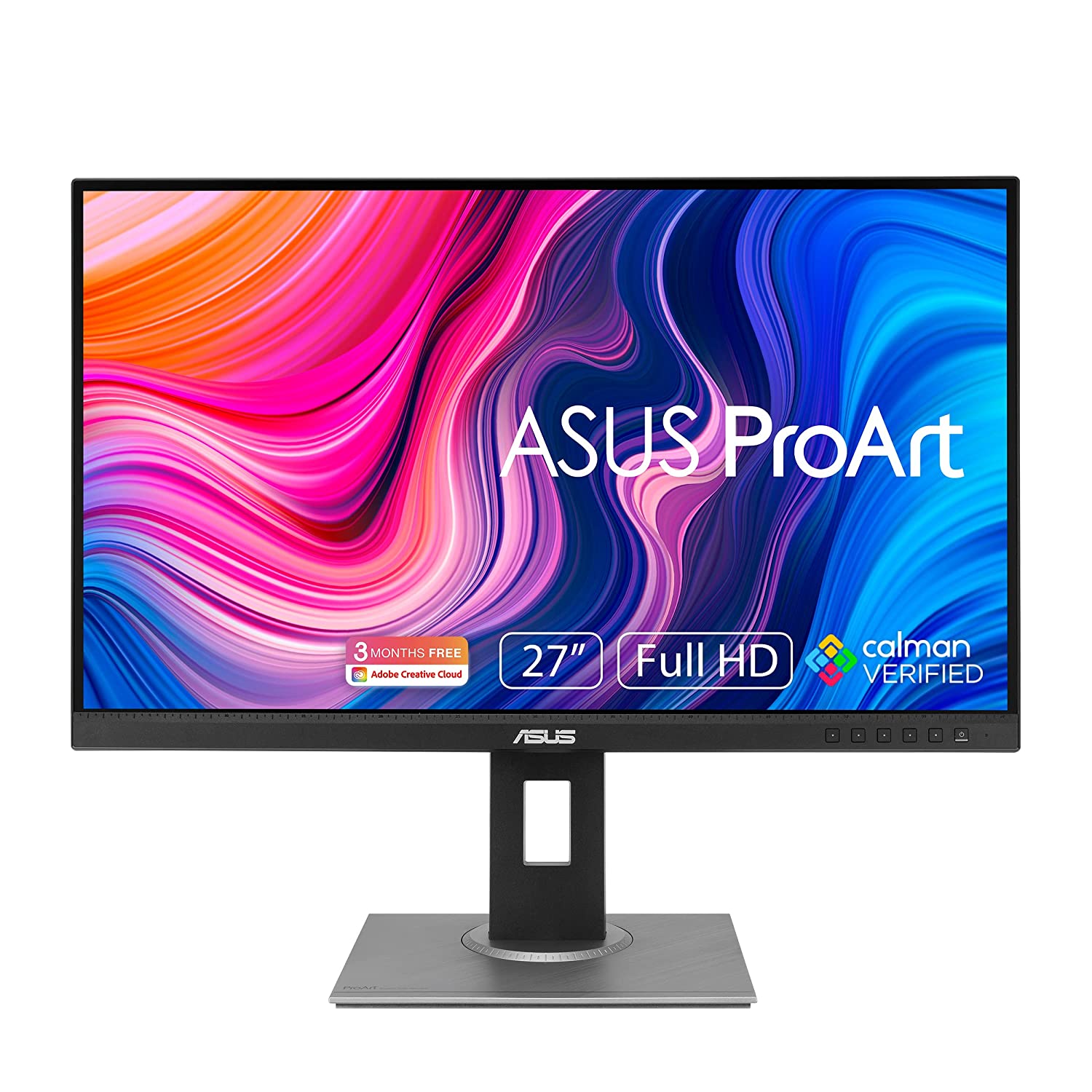 ASUS ProArt Display PA278QV 27" WQHD (2560 x 1440) Monitor, 100% sRGB/Rec. 709, E < 2, IPS, DisplayPort HDMI DVI-D Mini DP, Calman Verified, Eye Care, Anti-Glare, Tilt Pivot Swivel Height Adj