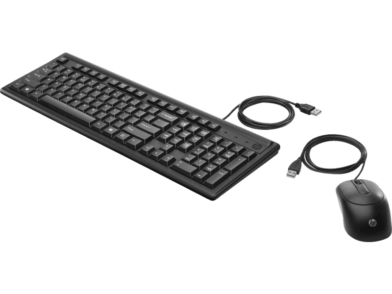 HP Wired Keyboard and Mouse 160 (6HD76AA)