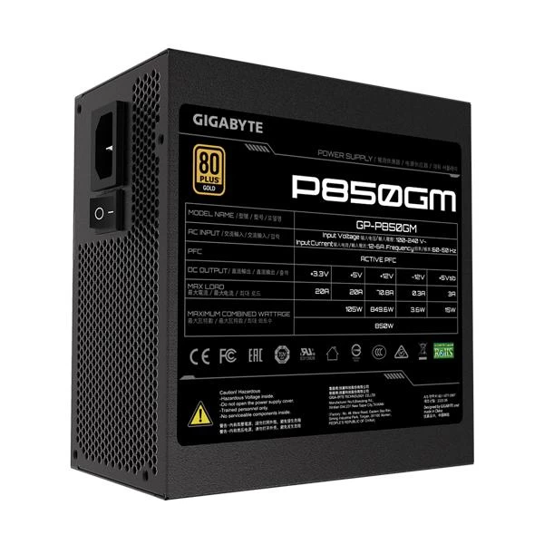 Gigabyte P850GM 850 Watt 80 Plus Gold SMPS - Image 3