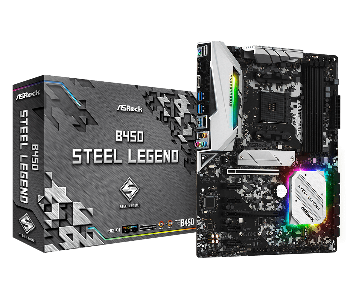ASRock B450 Steel Legend Socket AM4/ AMD 3rd Generation