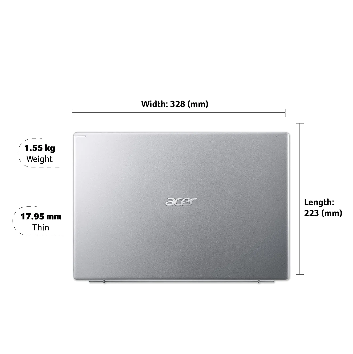 Acer Aspire 5 A514-54 14 inches Full HD IPS Display 11th Gen Intel Core i5-1135G7 Processor Thin and Light Laptop (8GB DDR4 1TB HDD WiFi 6, Windows 11 Home HD Webcam, Pure Silver,