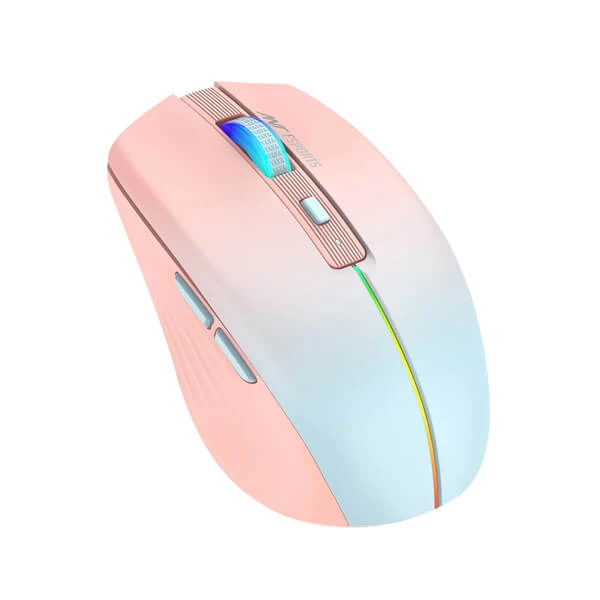 Ant Esports GM400W RGB Wireless Gaming Mouse (Rose Fog)