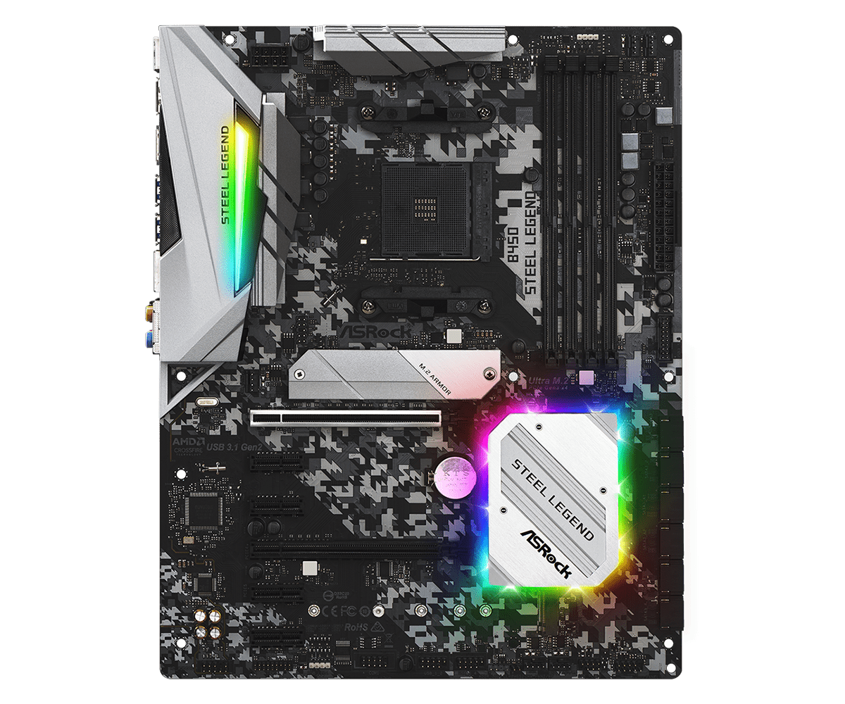 ASRock B450 Steel Legend Socket AM4/ AMD 3rd Generation - Image 2