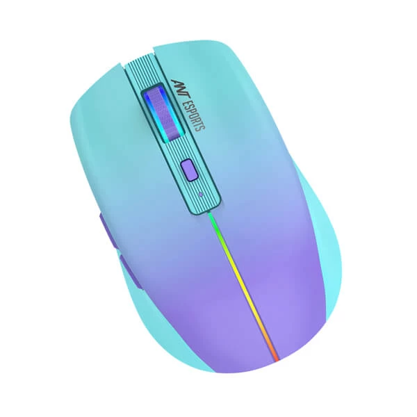Ant Esports GM400W RGB Wireless Gaming Mouse (Sea Blue)