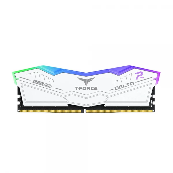 TeamGroup T-Force Delta RGB 16GB (16GBx1) DDR5 5600MHz Desktop RAM (White)