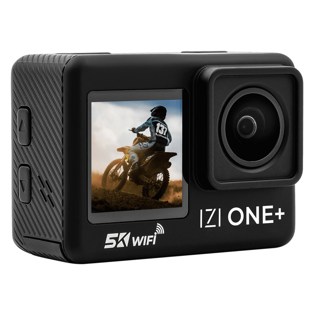 IZI ONE+ 5K Action Camera : Dual Screen, Waterproof, 48MP - Image 2