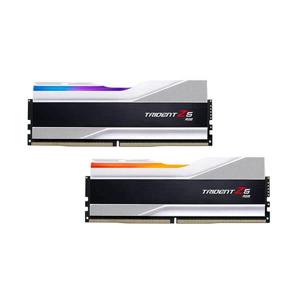G.Skill Trident Z5 RGB 64GB (32GBx2) DDR5 6000MHz Desktop RAM (Metallic Silver)