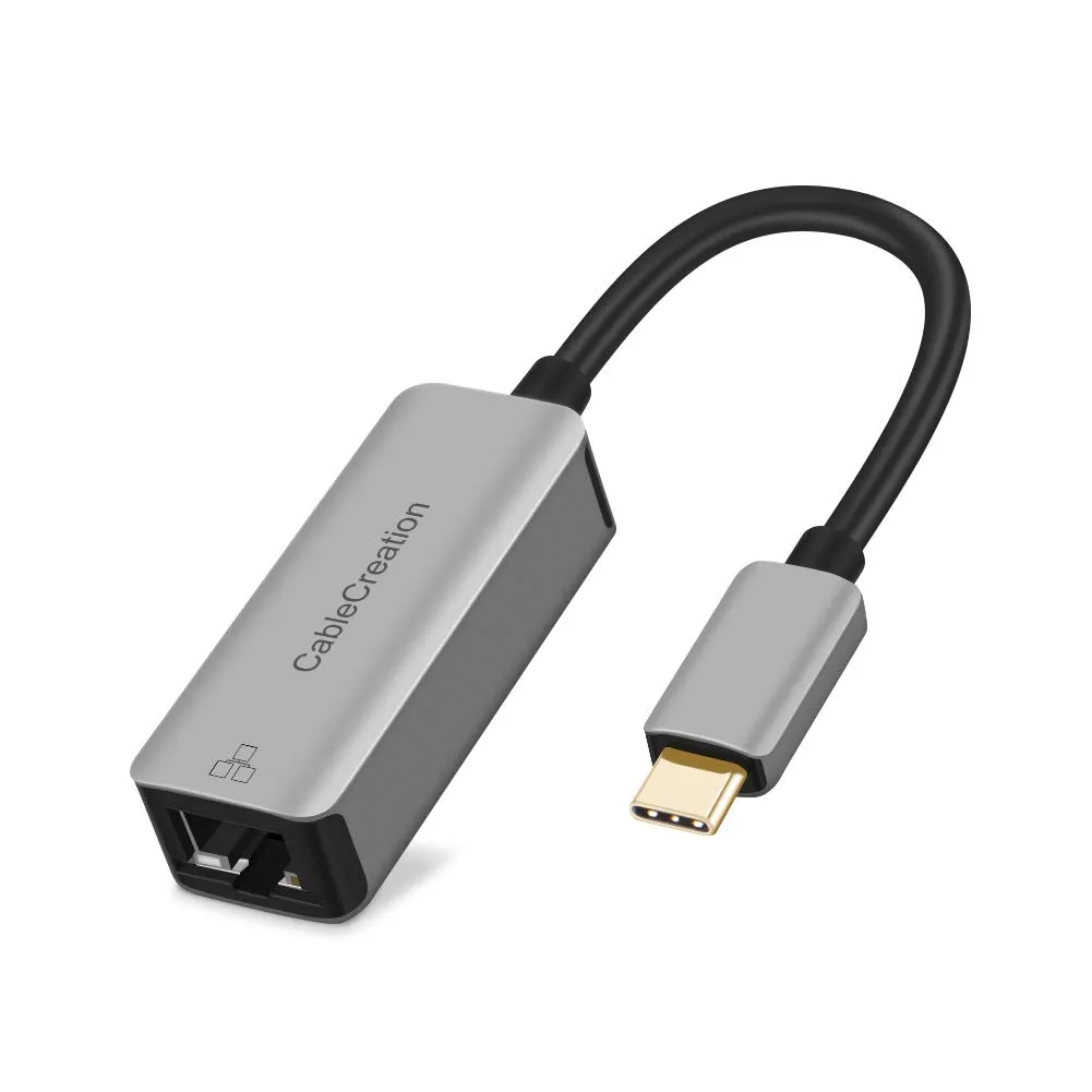 USB C to Ethernet Adapter, CableCreation Aluminum USB-C to RJ45 LAN Network Converter