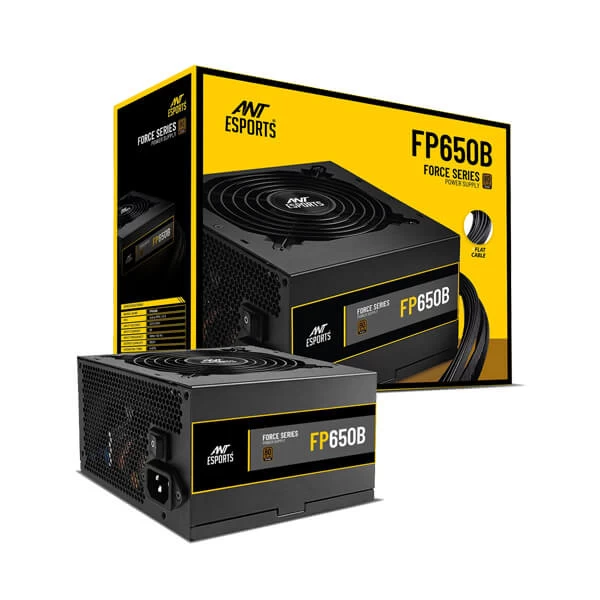 Ant Esports FP650B SMPS - 650 Watt 80 Plus Bronze Certification PSU With Active PFC