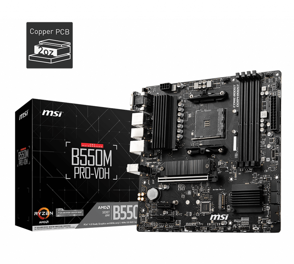 MSI-B550M PRO-VDH,AMD SOCKET-MOTHERDOARD