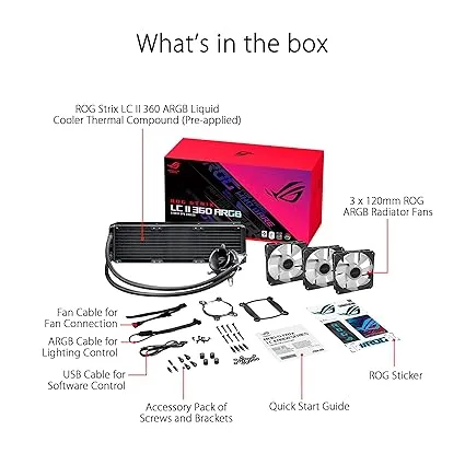ASUS ROG Strix LC II 360 ARGB All-in-one Liquid CPU Cooler
