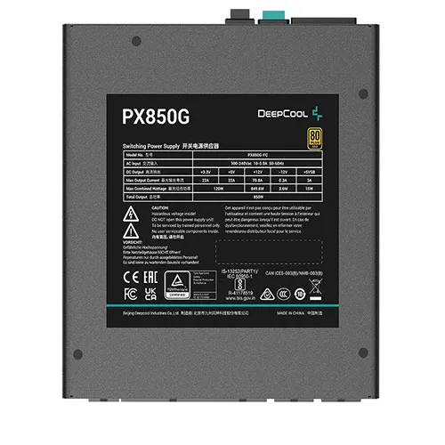 Deepcool PX850G 850 Watt Fully modular Atx 3.0 80 Plus Gold Power Supply