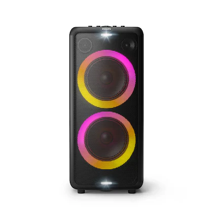 Philips TAX5206 2 Channel Bluetooth party speaker with Karaoke Effects, Black