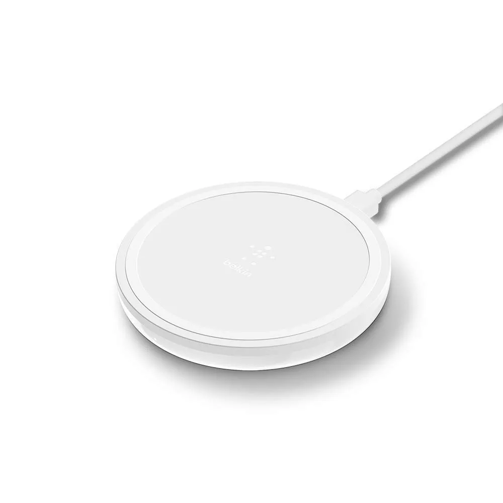 Belkin BOOSTUP F7U088BTWHT 10 Watts Universal QI Compatible Wireless Charging Pad, White