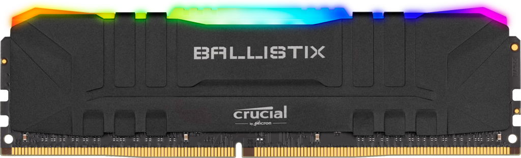 Crucial Ballistix RGB 8GB DDR4-3600 Desktop Gaming Memory (Black)