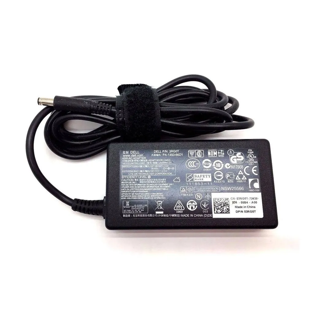 Dell Original 45W 19.5V 4.5mm Pin Laptop Charger Adapter for YTFJC With Power Cord