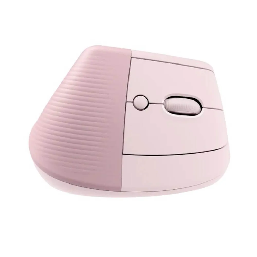 Logitech Lift Vertical Ergonomic Wireless Mouse Rose hover view