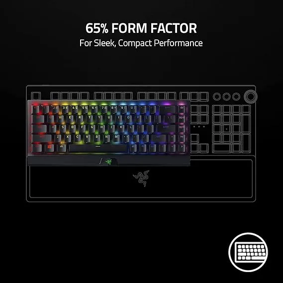 Razer BlackWidow V3 Mini HyperSpeed - Green Switch - Wireless 65% Mechanical Gaming Keyboard