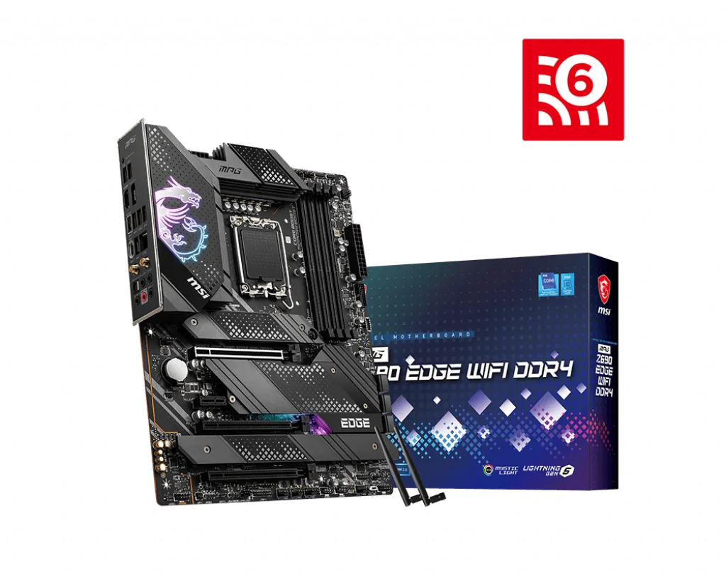 MSI-MPG Z690 EDGE WIFI DDR4, INTEL SOCKET , LGA 1700 MOTHER BOARD  (SUPPORTS  12TH GEN)