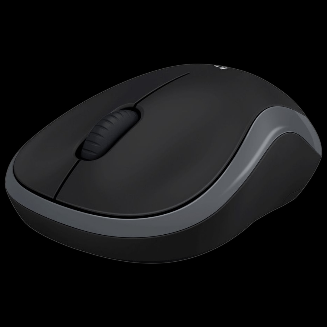 Logitech M186 Wireless Mouse, 2.4ghz with USB mini receiver GRAY