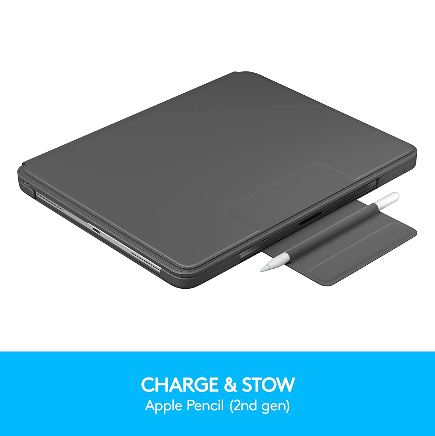 Logitech Slim Folio Pro for 11 inch (27.9 cm) iPad Pro (1st &amp; 2nd Gen Models: A1980/A2013/A1934/A1979/A2228/A2068/A2230/A2231), Backlit Keyboard, Advanced Wireless Bluetooth, Magnetic Lat