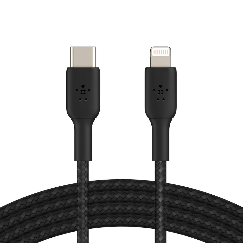 Belkin 3ft USB-C to Lightning Cable Apple MFi-Certified iPhone 3' Black