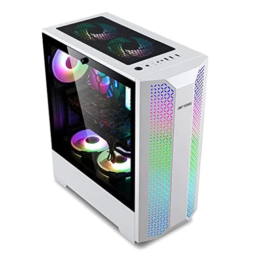 Ant Esports ICE-280 TGW Computer Chassis (White color cabinet )