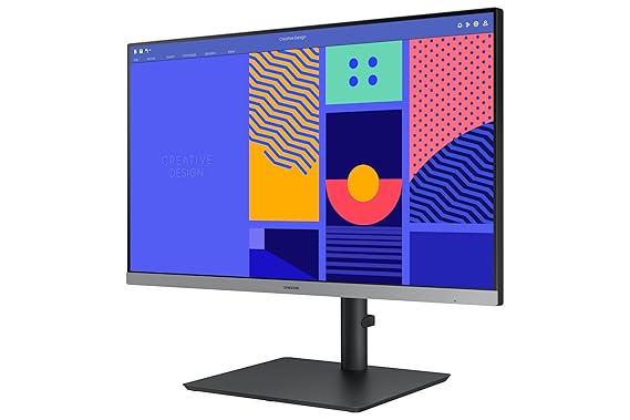 Samsung 24-inch Full HD IPS Panel, Borderless Display, Height Adjustable Stand, Eye Saver Mode & Flicker Free Monitor