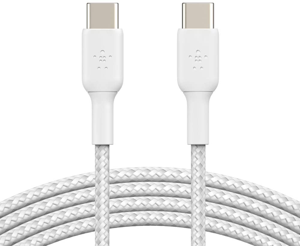 Belkin® USB-A-To-USB-C Braided Cable, 3.3', White