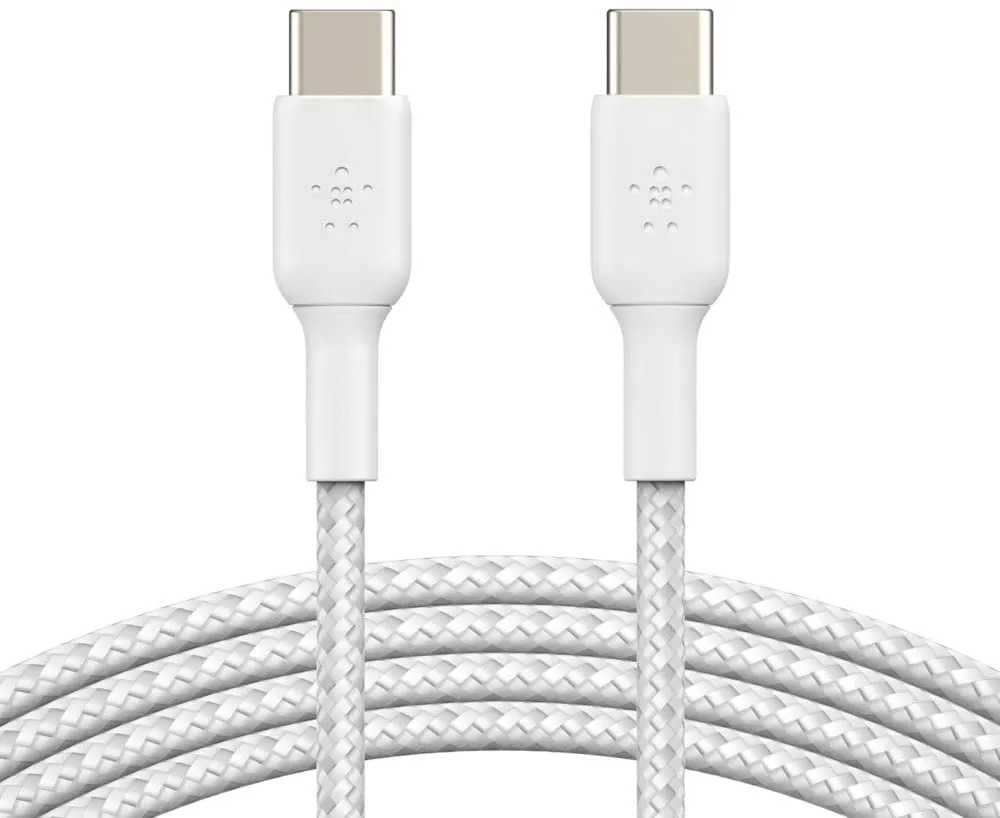 Belkin® USB-A-To-USB-C Braided Cable, 3.3', White