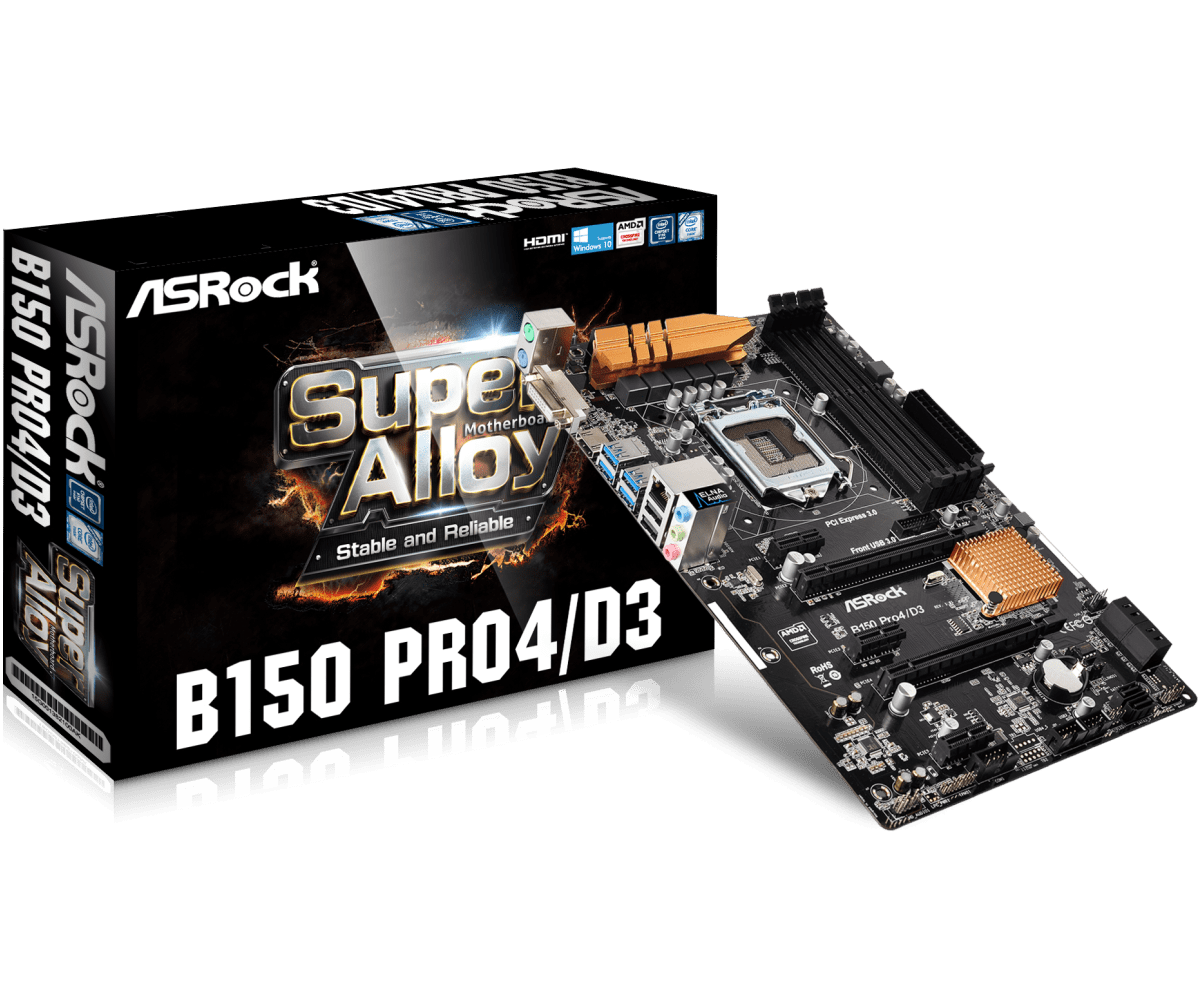 Asrock B150 Pro4/D3 Mining Motherboard