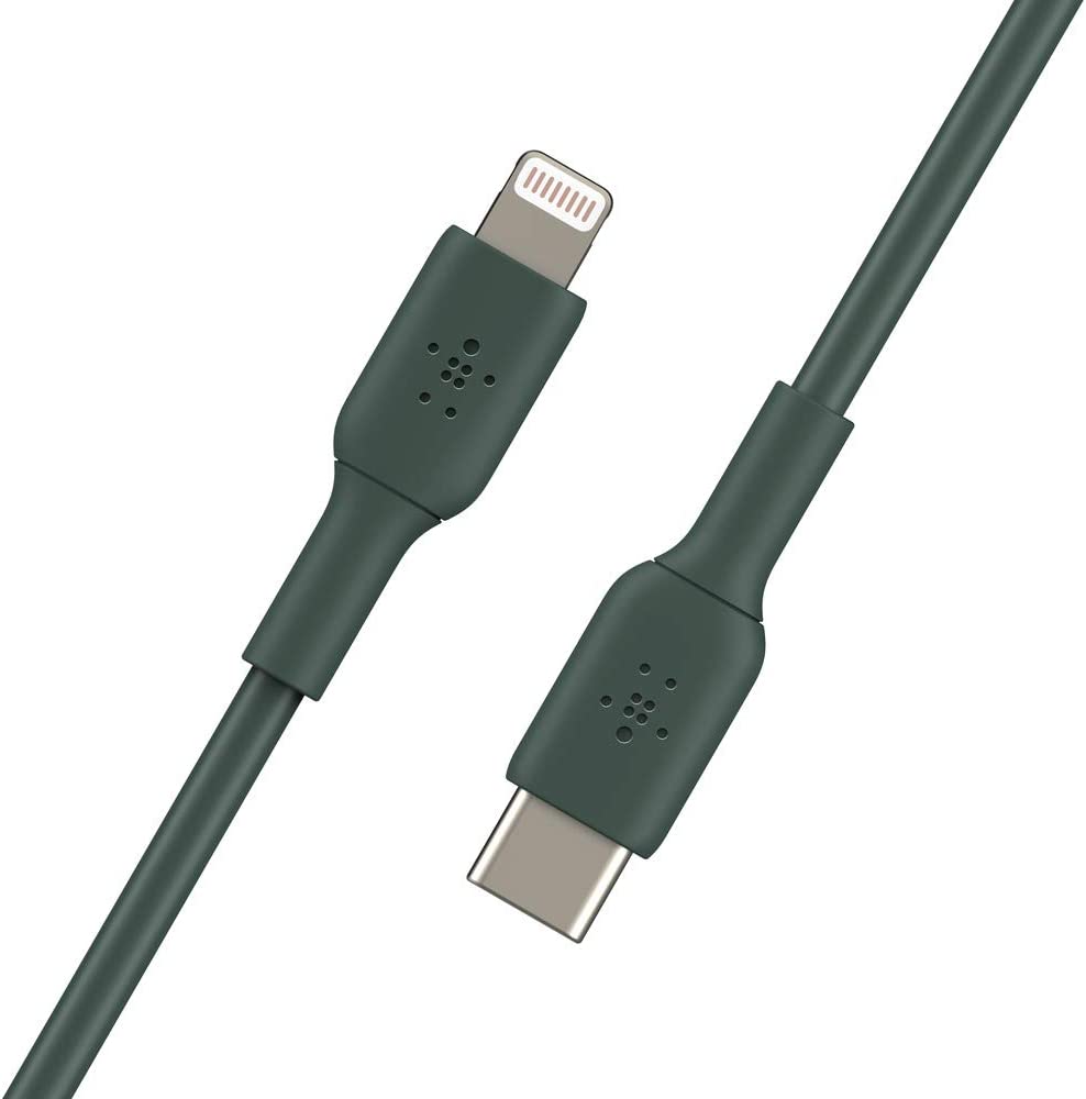 Belkin BOOST↑CHARGE™ USB-C to Lightning Cable (1m / 3.3ft, Midnight Green)