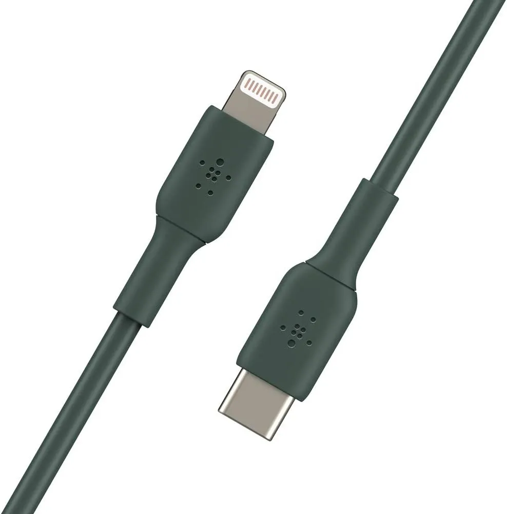 Belkin BOOST↑CHARGE™ USB-C to Lightning Cable (1m / 3.3ft, Midnight Green)