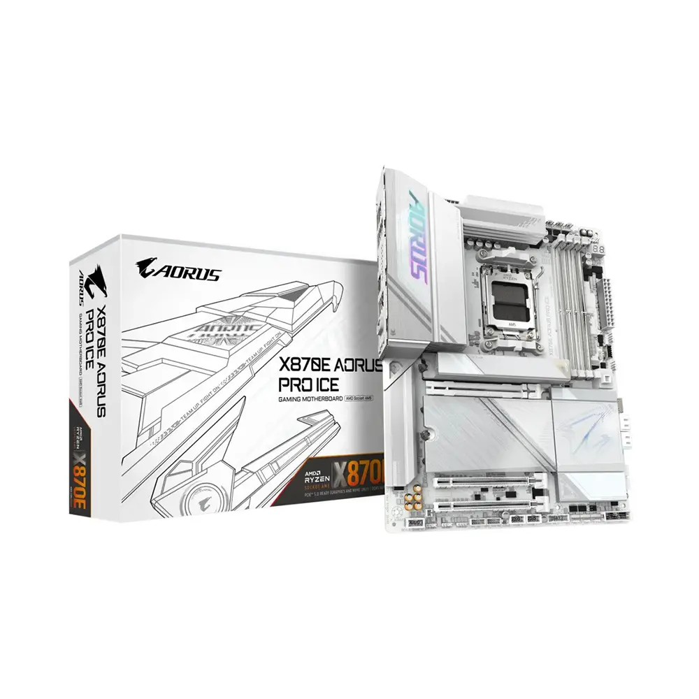 Gigabyte X870E Aorus Pro Ice AM5 ATX Motherboard