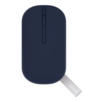 ASUS Marshmallow MD100 Bluetooth® 5.0 Wireless Optical Performance with Antibacterial Guard Treatment (1600 DPI Adjustable, Ambidextrous Design, Quiet Blue)