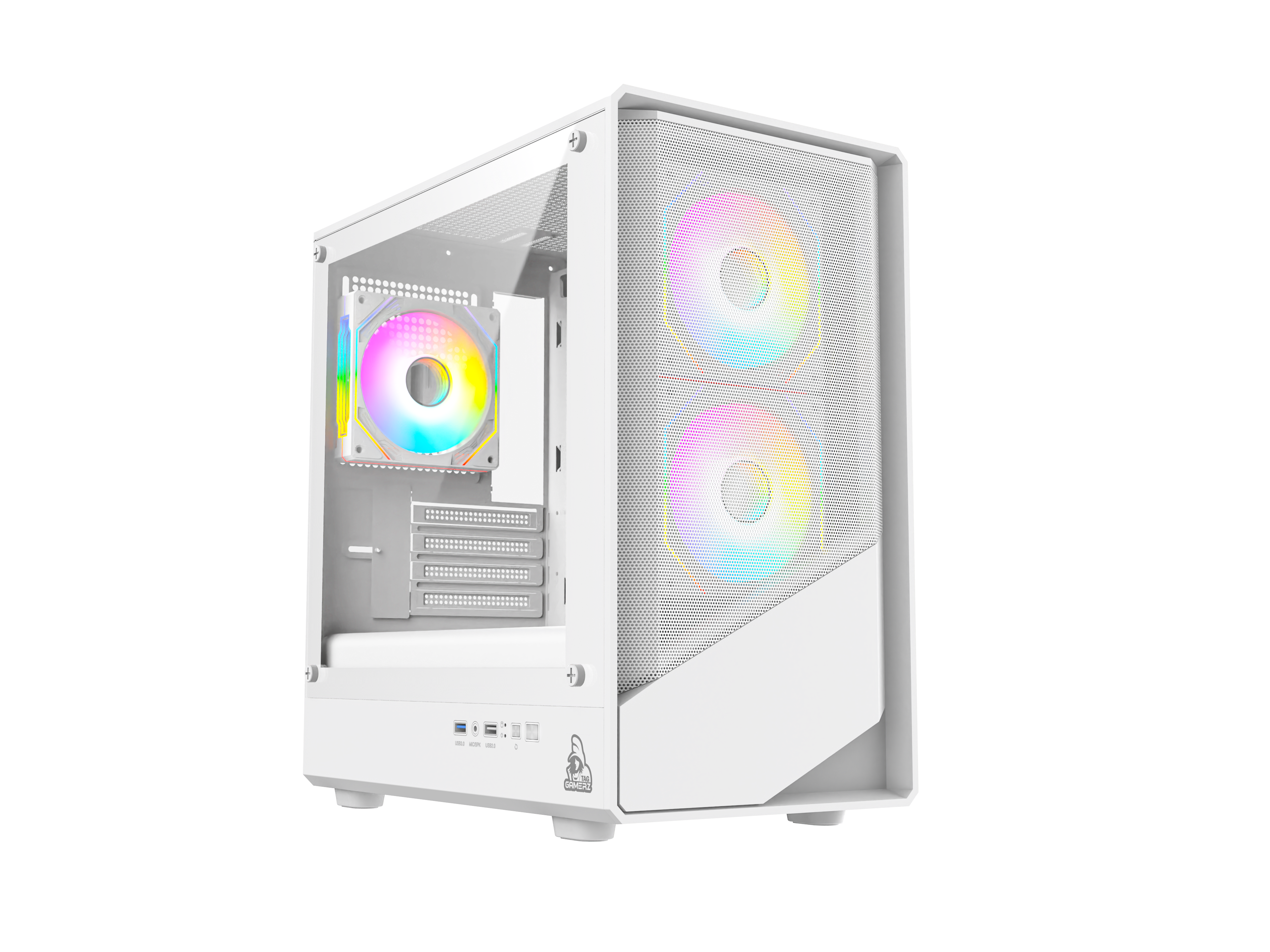 TAG STARLIGHT M-ATX MID TOWER PC CASE (WHITE)