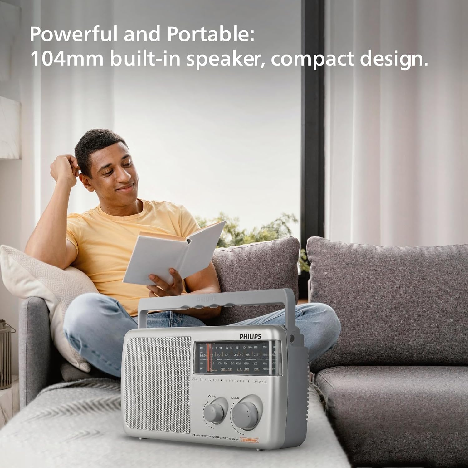 Philips Radio RL384/94 with MW/FM/SW, 500mW +1 dB RMS Sound OutpuT - Image 4