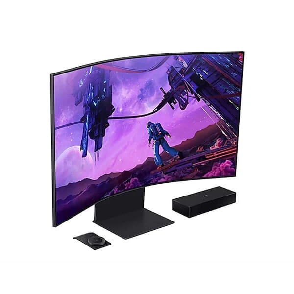 Samsung Odyssey Ark LS55BG970NWXXL - 55 Inch Gaming Monitor (1000R Curved, AMD FreeSync Premium Pro,....