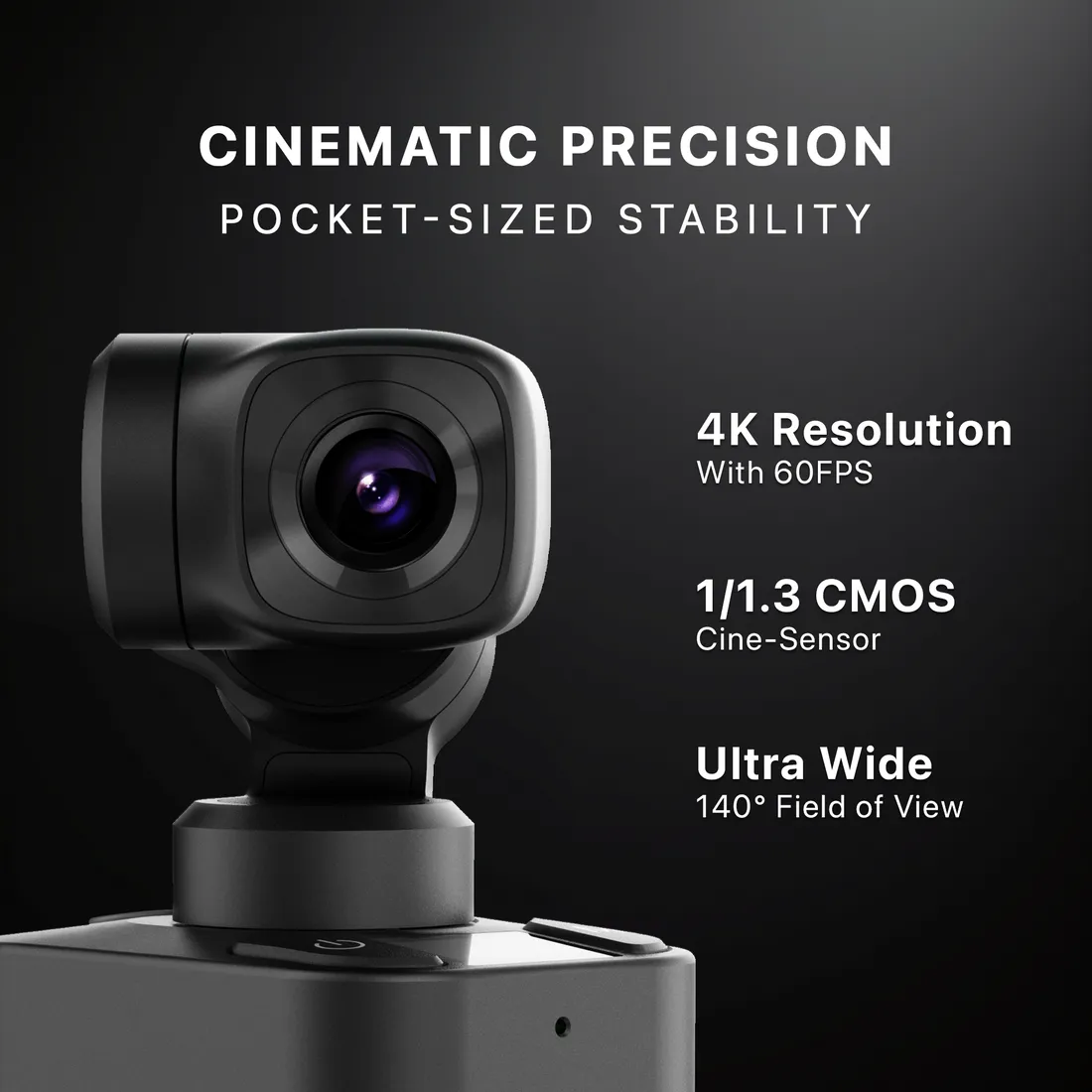 IZI IRIS Detachable Pocket Gimbal Vlogging Camera, 512GB Storage Supported, 160mins Battery, AI Tracking - Image 4