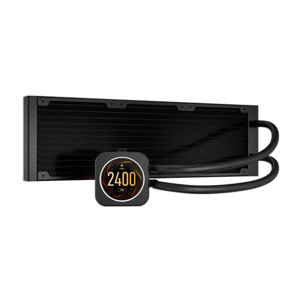Corsair ICUE H150i Elite LCD Display CPU Liquid Cooler (Black)