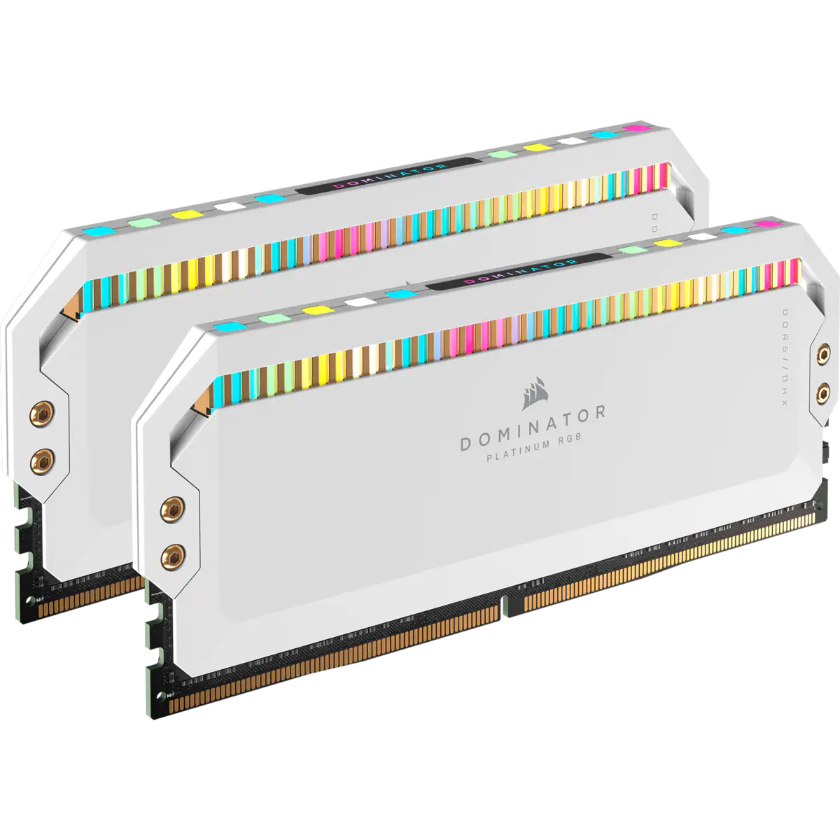 CORSAIR DOMINATOR® PLATINUM RGB 64GB (2x32GB) DDR5 DRAM 5600MHz C40 Memory Kit — White