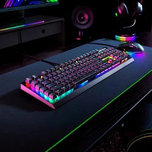 Razer BlackWidow V4 X Mechanical Gaming Keyboard with Green Switches