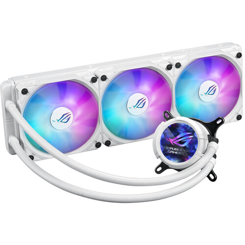 ASUS 360mm ROG STRIX LC III ARGB LCD All-in-One Liquid Cooler (White)