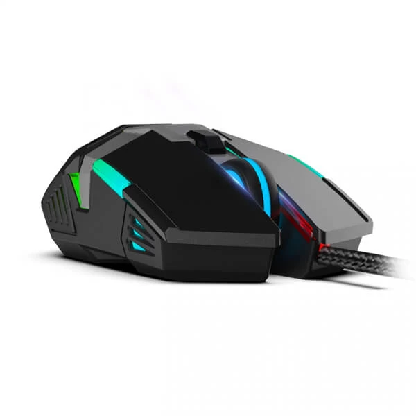 Ant Esports GM90 Wired Gaming Mouse (3200 DPI, Optical Sensor, RGB Lighting, Black)
