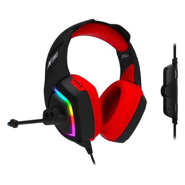 Ant Esports H530 Multi-Platform Pro RGB Gaming Headset(BLACK-RED)