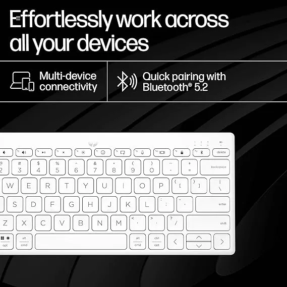 HP 350 Compact Multi-Device Bluetooth Keyboard