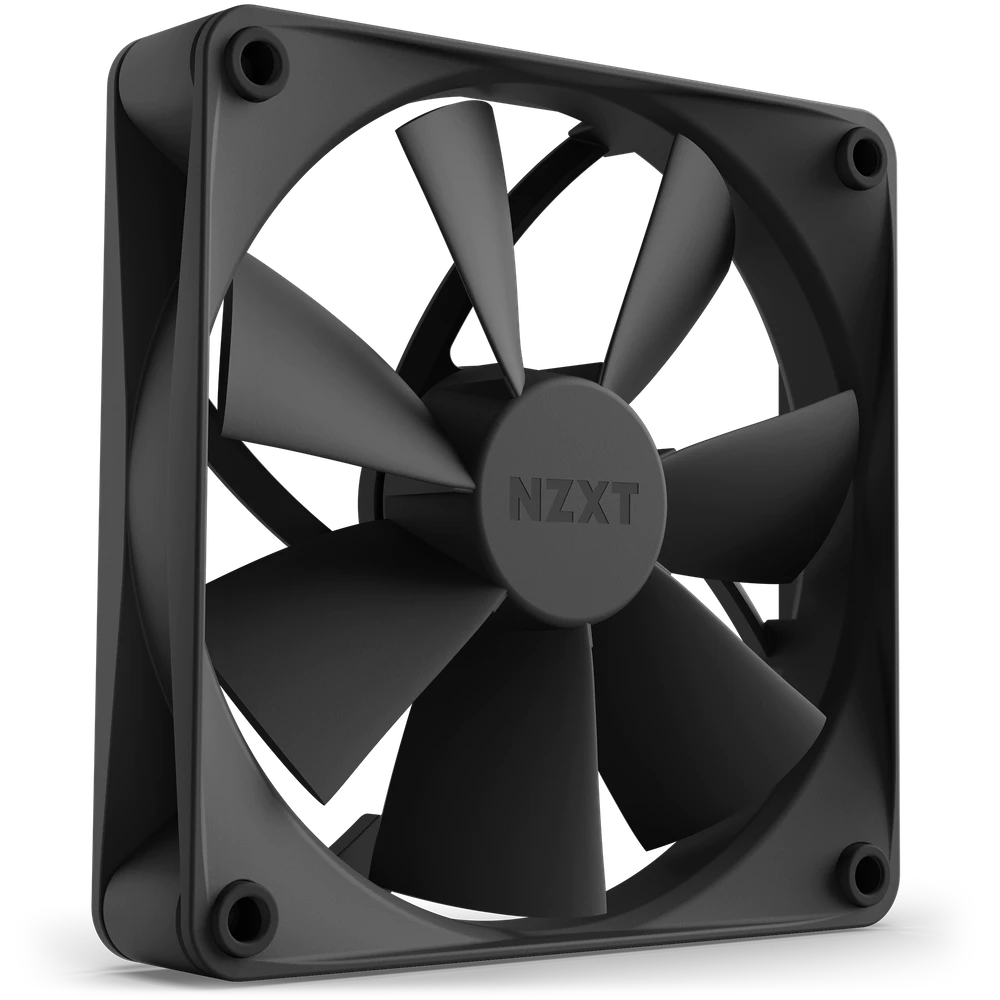NZXT F120P Static Pressure Fans - RF-P12SF-B1 - Consistent Pressure - Powerful Cooling - Long Lifespan - 120mm Fan Single Pack - Black
