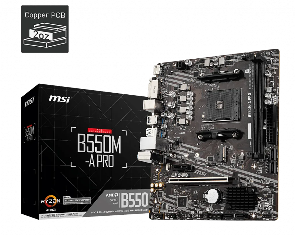 MSI-B550M-A PRO,AMD SOCKET-MOTHERBOARD
